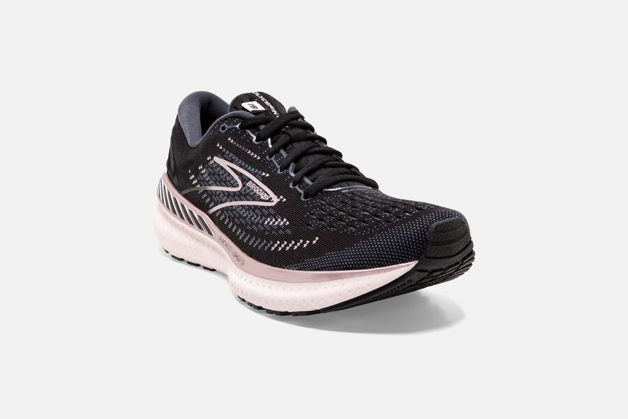 Brooks Glycerin GTS 19 Road Running Shoes - Womens - Black/Pink - NE7918034